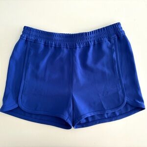 J.Crew Blue Athletic Shorts Size 4 NWT Polyester Lightweight Pockets #0115